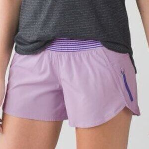 Lululemon Tracker Shorts III Purple Swift Ultra Women’s 6 Running Athleisure
